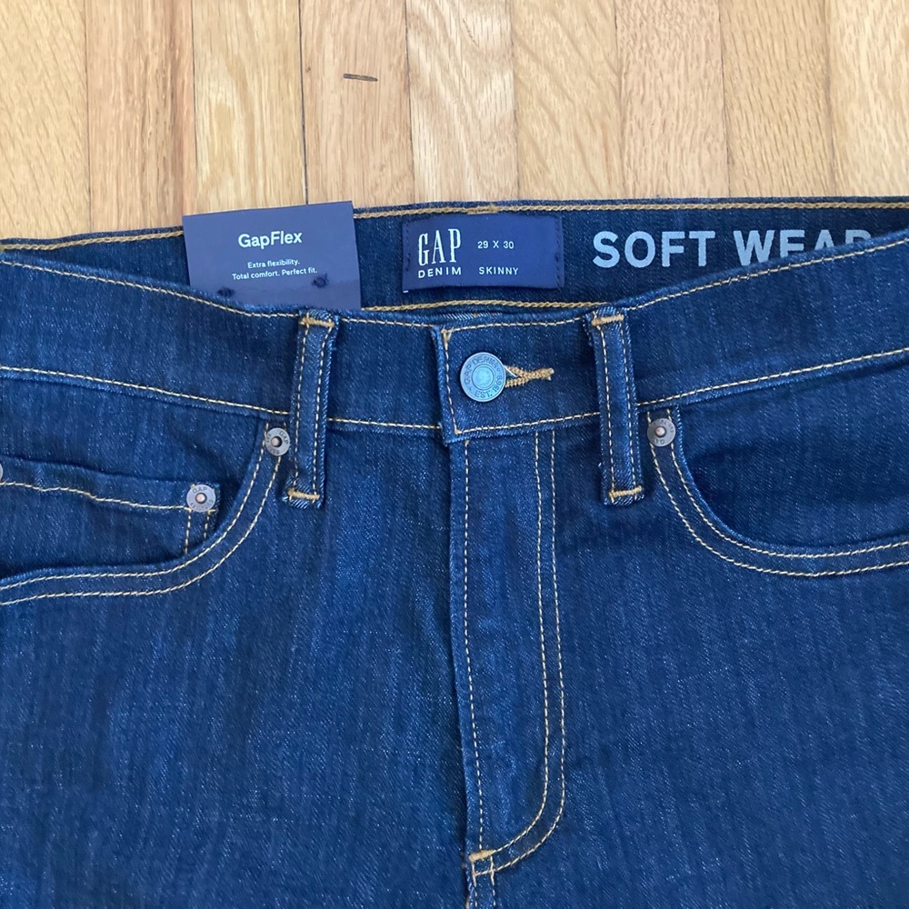 Men’s GapFlex Soft Wear Skinny Jeans GAP Mid Rise Comfort Waistband NWT 29X30 - Picture 4 of 5